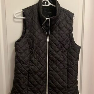 Banana Republic fashion quilted vest, size M Heather grey